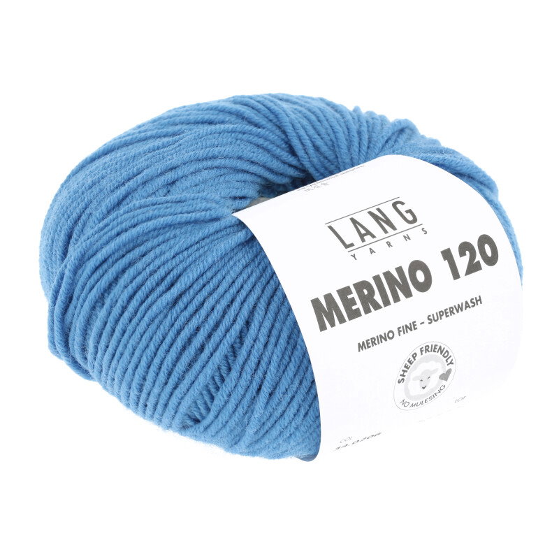 Merino 120 MITTELBLAU 0206