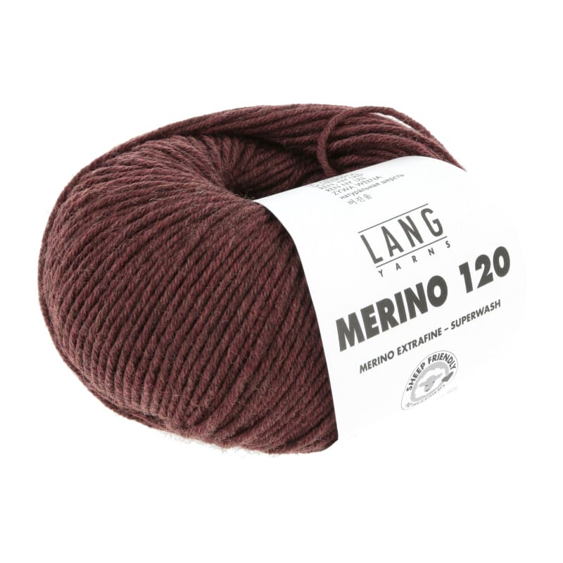 Merino 120 BURGUNDY MÉLANGE 0262