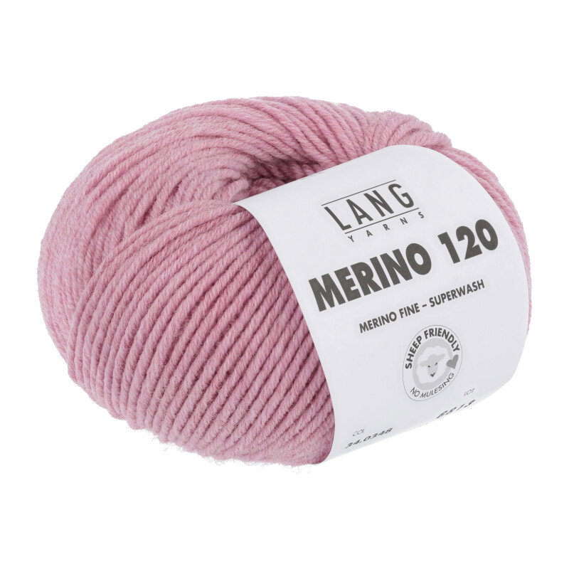 Merino 120 ROSA MÉLANGE 0348