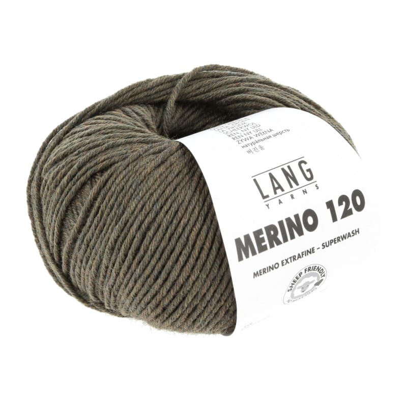 Merino 120 OLIVE MÉLANGE 0598