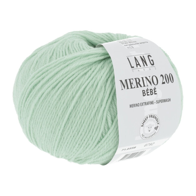 Merino 200 Bébé HELLGRÜN 0358