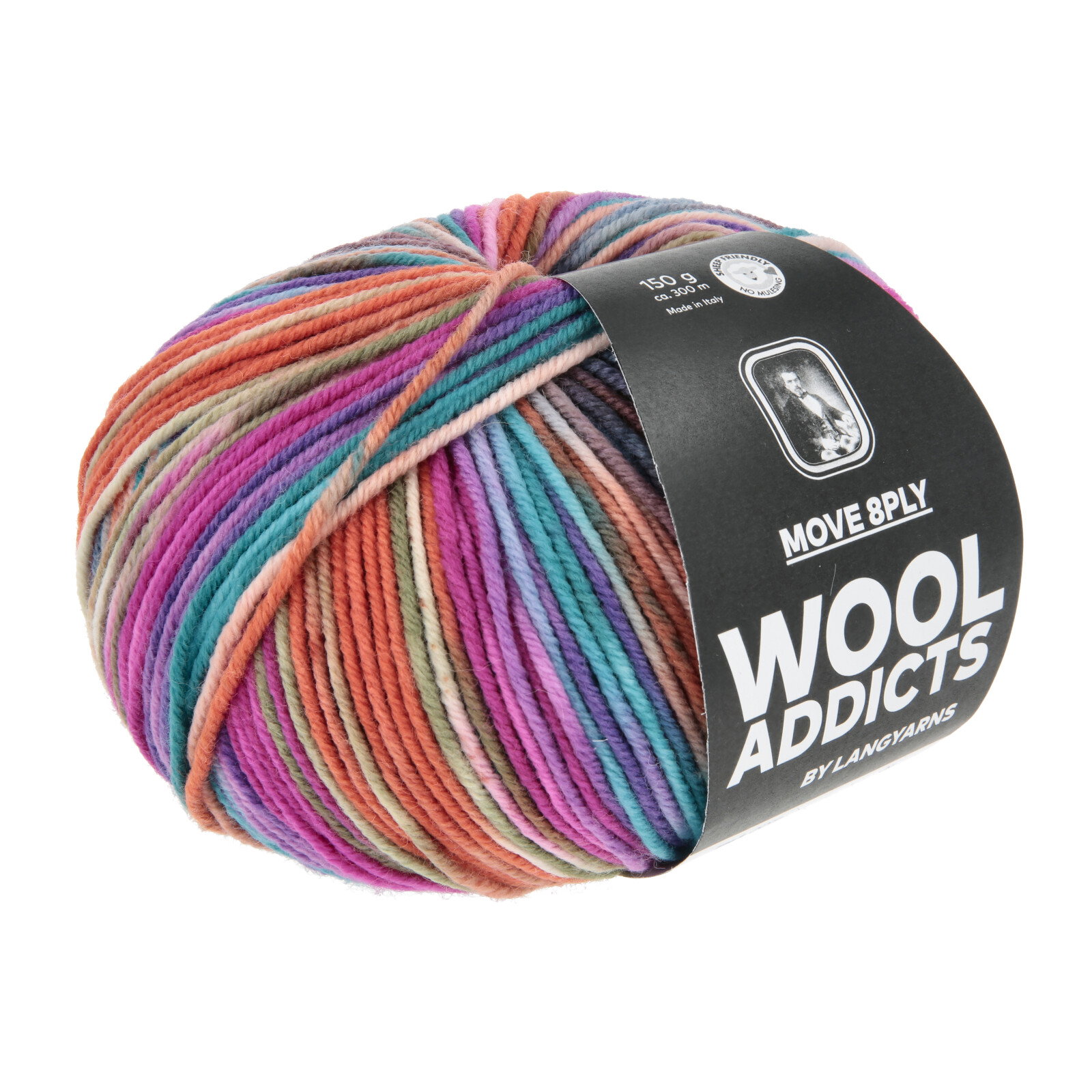 Move 8 Ply PURPLE/OLIVE/ORANGE/HOT PINK 0011