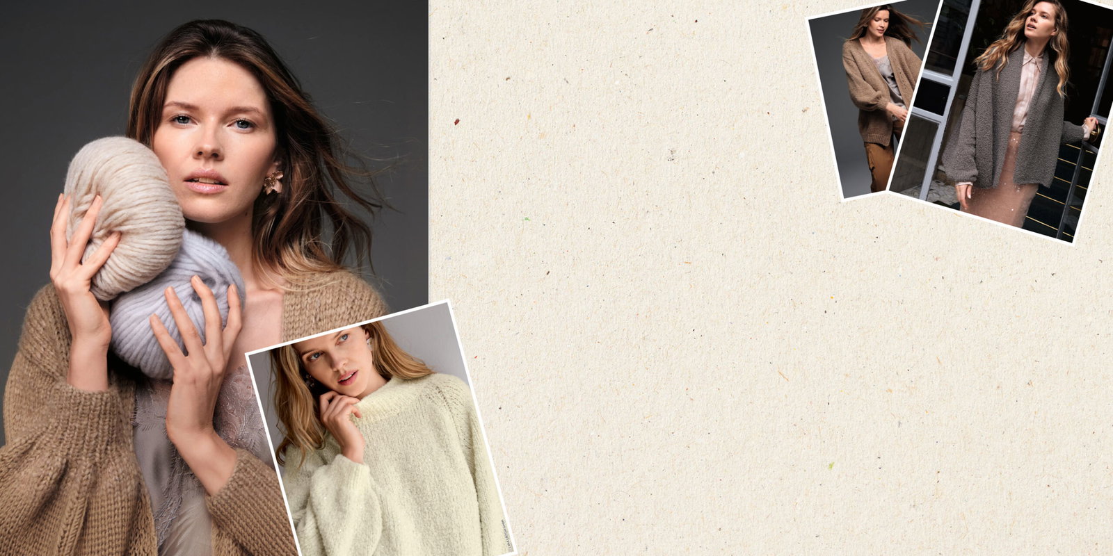 Modelle in Strickjacken und Pullovern aus Lana Grossa Garnen