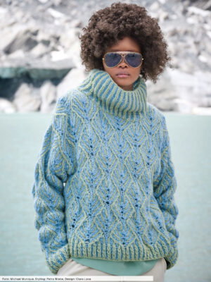Pulli im zweifarbigen Patentmuster